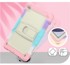 NIKCORP Oklopna maska za Samsung Galaxy Tab A7 10.4" s ugrađenim stalkom trodijelna zaštitna futrola za tablet, višebojna